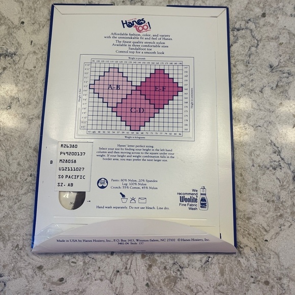 Hanes too! pantyhose control top - Picture 2 of 2